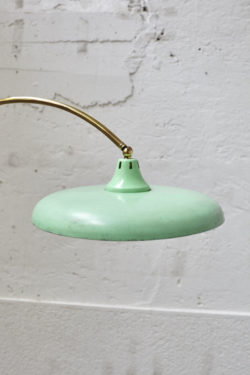 Lampadaire vert vintage stilnovo lampe scandinave mobilier