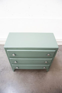 petite commode bleue vintage mobilier pieds compas commode meubles boutique
