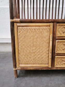 etagere bambou rotin vintage deco home deco vintage lyon shop boutique brocante retro pieds compas design commode rangement mobilier decoration lyon