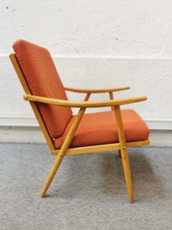 fauteuil vintage, fauteuil boomerang, rotin, fauteuil en rotin vintage, canapé vintage, enfilade, commode jiroutek