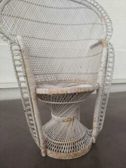 fauteuil emmanuelle fauteuil italien fauteuil rotin bambou bamboo retro design vintage brocante annees 50 mobilier vintage boutique lyon pieds compas