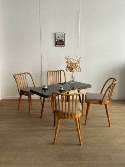 jiroutek, enfilade jiroutek, commode jiroutek, chaise ton, chaise bistrot, rtin, table basse vintage, fauteuil vintage