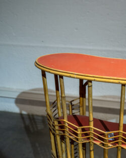 bar en rotin, rotin vintage, enfilade, table basse vintage, table de campagne, chaise bistrot, fauteuil thonet, fauteuil boomerang, chevet vintage