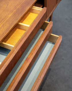 table astro, tables gigognes, table en teck, rotin vintage, table Gplan, table fishtail