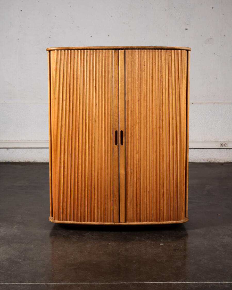 buffet tatra, fauteuil boomerang, buffet landsman, claustra vintage, rotin vintage, table halabala, lampadaire vintage