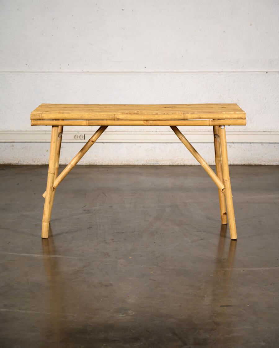 Bibliothèque Italienne, table de jardin, fauteuil italien, buffet de campagne, rotin vintage, bibliothèque en rotin, table basse vintage, table GPlan, chaise bistrot